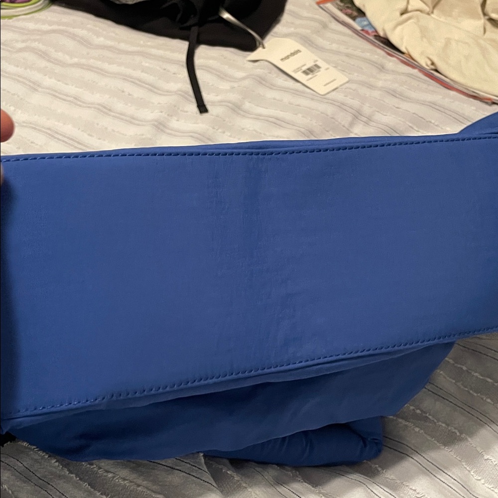 Olend Blue Quilted Tote Bag. Used one time - Picture 2 of 5